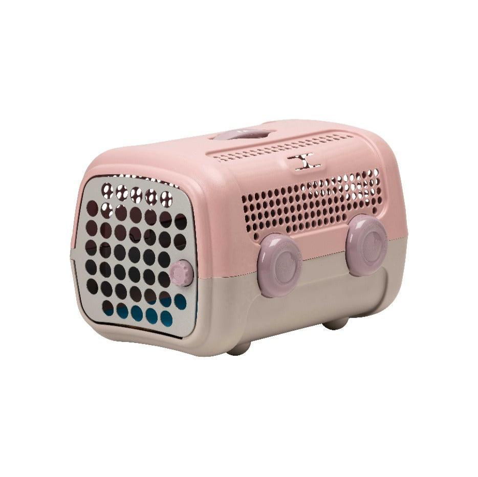 United Pets sac de transport rigide avec tapis hygiénique rose