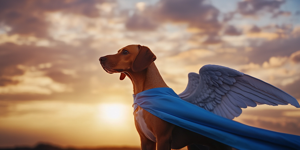 Chien ailé Poody